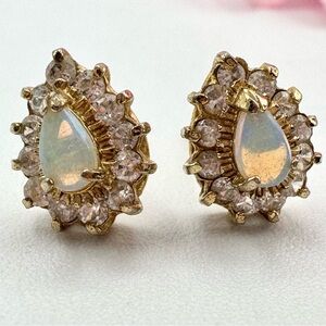 Opalite Teardrop Stud Earrings